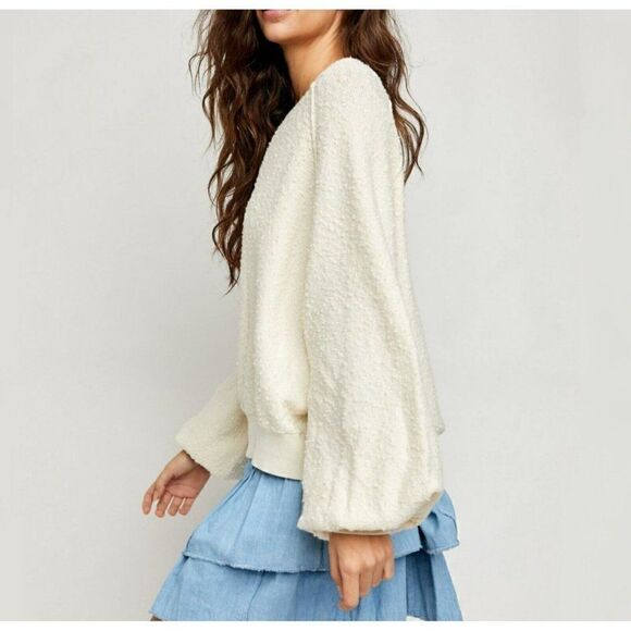 NWT Free People Women's - L - Found My Friend Pullover - Cream - Sweater… - Picture 3 of 12